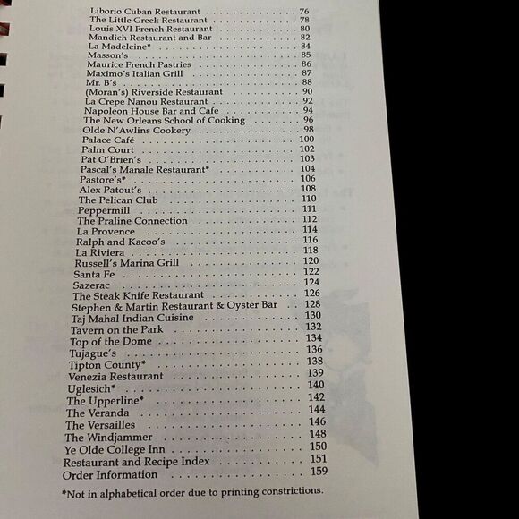 Vtg Cookbook Favorite New Orleans Restaurants Recipes 1991 1st Printing LA/SPCA - Picture 3 of 6